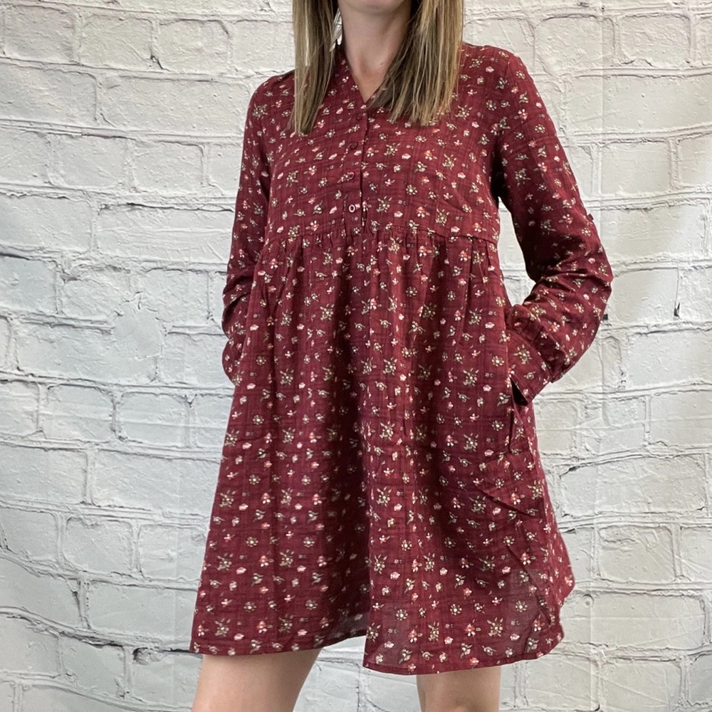 Mittoshop Red Ditsy Dress